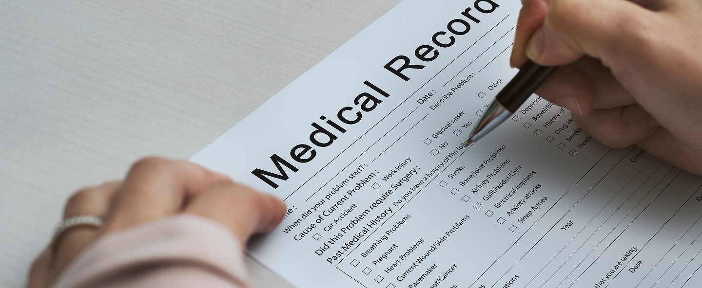 Contact background showing business discussion